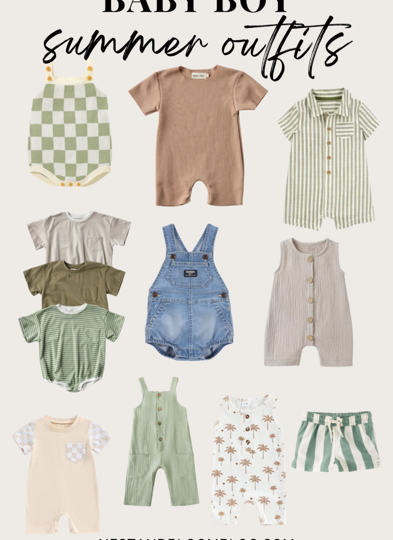 Trendy Neutral Summer Outfits for Baby Boys