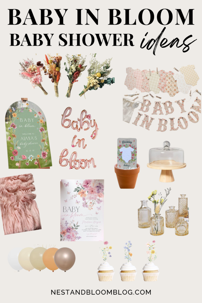 baby in bloom decor ideas
