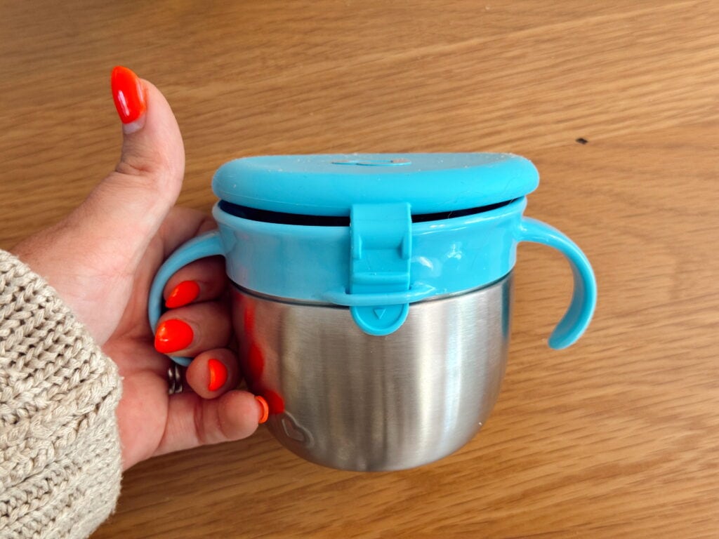 Munchkin® Snack+™ Stainless Steel Snack Catcher Cup with Lid