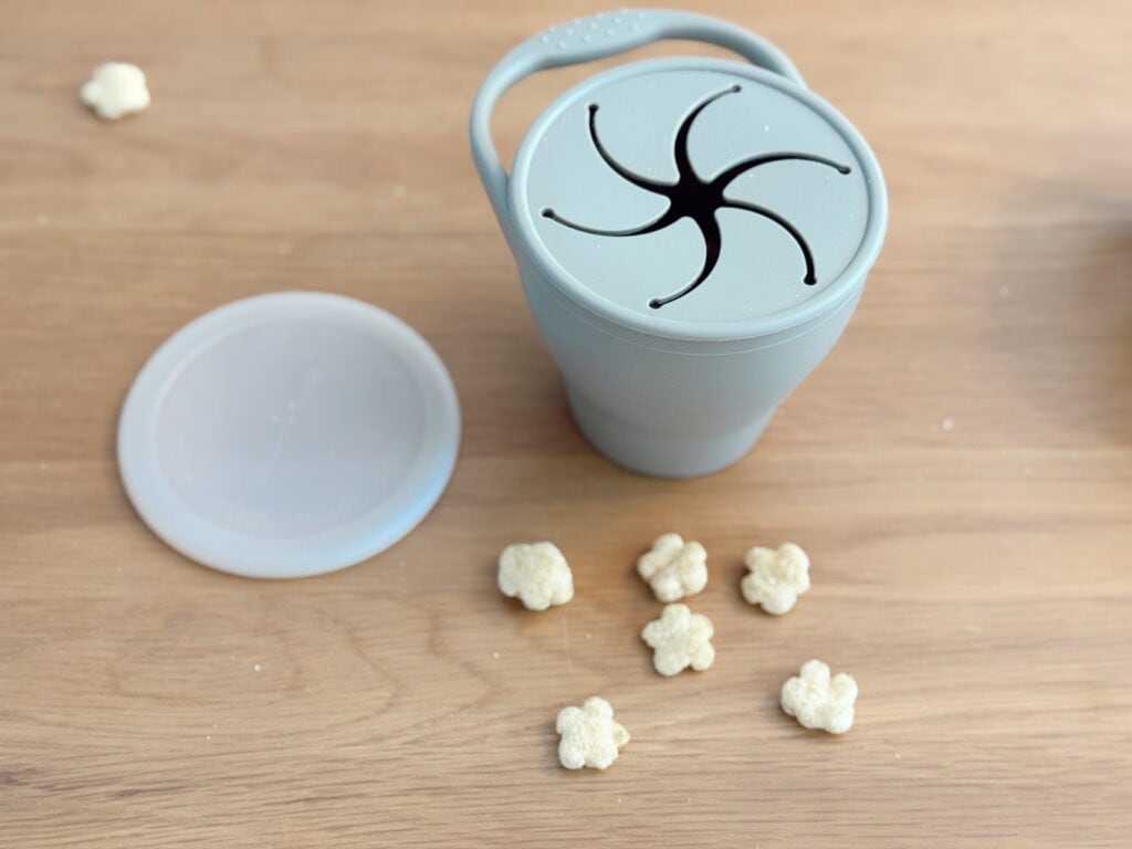 BraveJusticeKidsCo | Snack Attack Snack Cup | Collapsible Silicone Snack Container