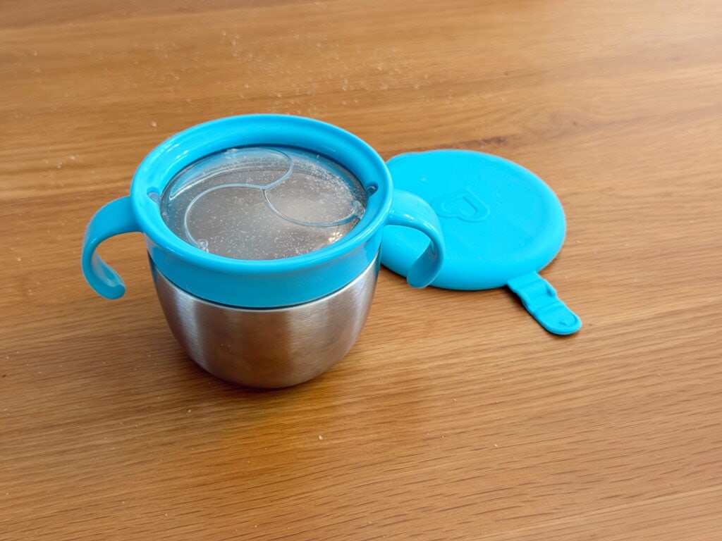Munchkin® Snack+™ Stainless Steel Snack Catcher Cup with Lid