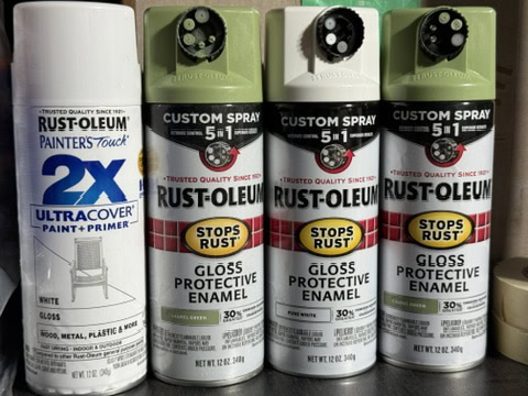 spray paint that we used for cozy coupe makeover