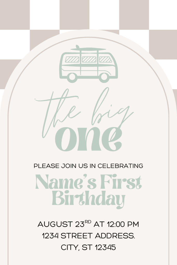 the big one invitation