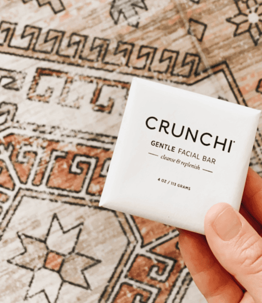 crunchi gentle facial bar cleanse & replenish