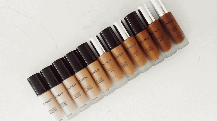 crunchi beautifully flawless foundation swatches